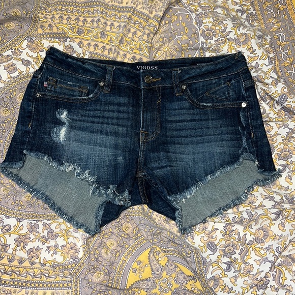 Vigoss Studio Denim Cutoff Shorts Size 27 - Picture 1 of 9